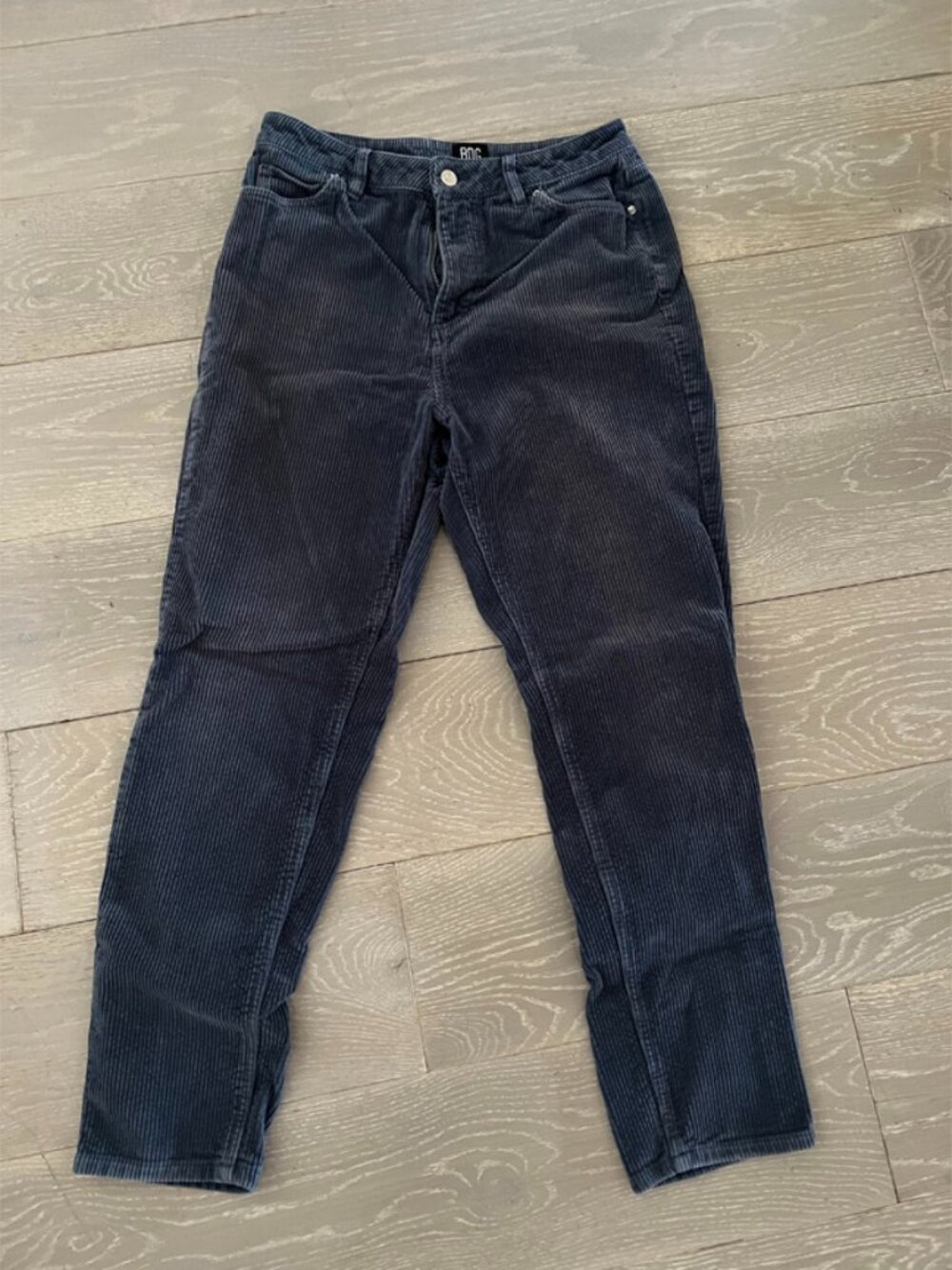 BDG Color High Rise Corduroy Mom Pant – Blue, Size 29 (SKU 42897488)